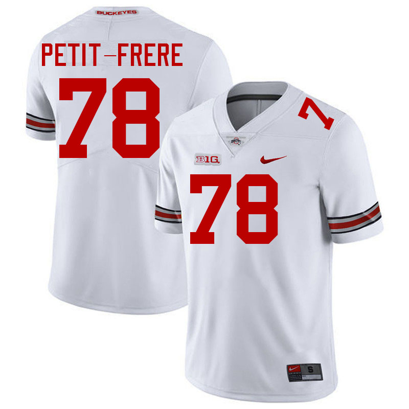 Nicholas Petit-Frere Ohio State Buckeyes Jersey College Football Uniforms-White